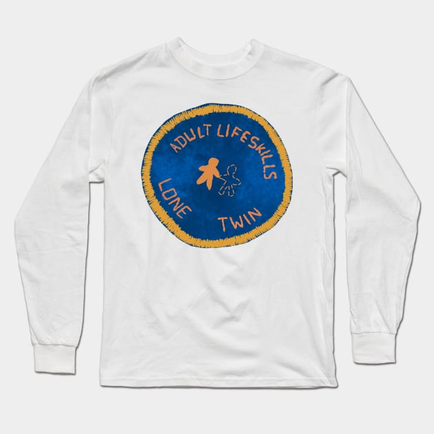 Adult Life Skills Lone Twin Badge Long Sleeve T-Shirt by samanthagarrett